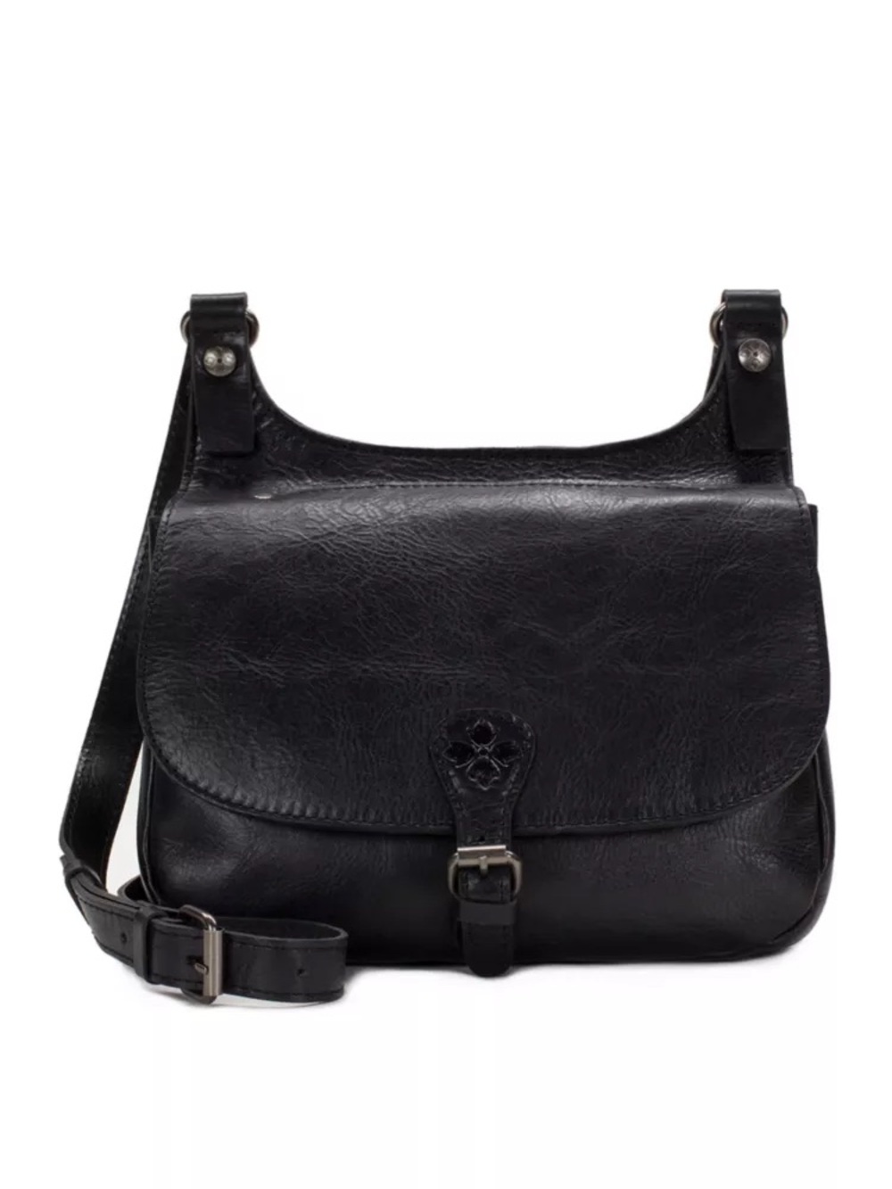 PATRICIA NASH Veg London Black Leather Shoulder Crossbody Bag NWOT